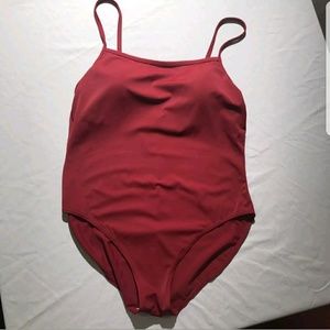 Merona one piece swimsuit Burgundy